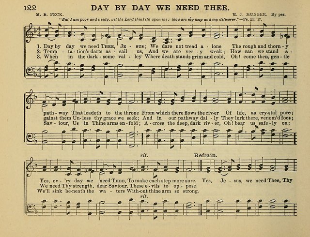 The Banner of Victory: a choice selection of songs, duets, quartets, and choruses, for Sunday schools, prayer and praise meetings, and the fireside page 122