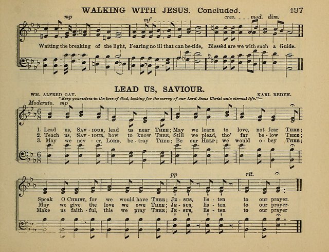 The Banner of Victory: a choice selection of songs, duets, quartets, and choruses, for Sunday schools, prayer and praise meetings, and the fireside page 137