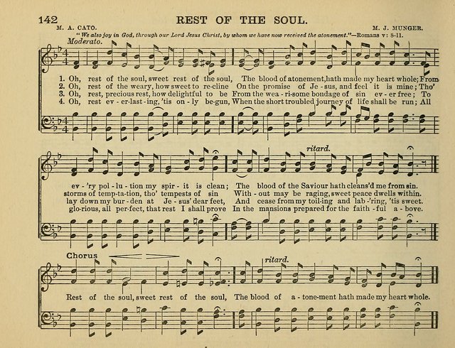 The Banner of Victory: a choice selection of songs, duets, quartets, and choruses, for Sunday schools, prayer and praise meetings, and the fireside page 142