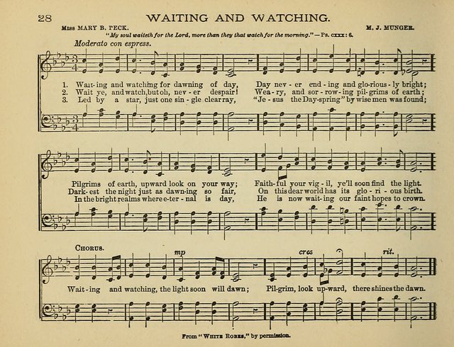 The Banner of Victory: a choice selection of songs, duets, quartets, and choruses, for Sunday schools, prayer and praise meetings, and the fireside page 28