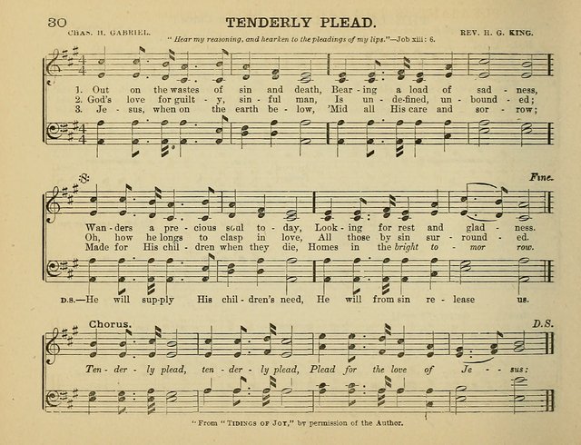 The Banner of Victory: a choice selection of songs, duets, quartets, and choruses, for Sunday schools, prayer and praise meetings, and the fireside page 30