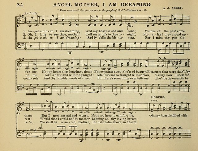 The Banner of Victory: a choice selection of songs, duets, quartets, and choruses, for Sunday schools, prayer and praise meetings, and the fireside page 34