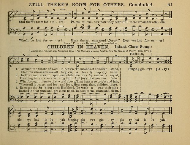 The Banner of Victory: a choice selection of songs, duets, quartets, and choruses, for Sunday schools, prayer and praise meetings, and the fireside page 41