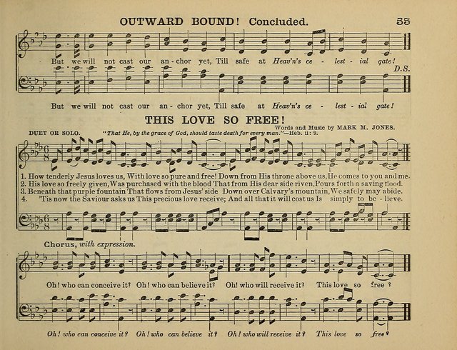 The Banner of Victory: a choice selection of songs, duets, quartets, and choruses, for Sunday schools, prayer and praise meetings, and the fireside page 55