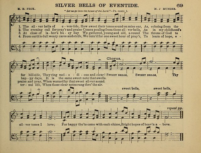 The Banner of Victory: a choice selection of songs, duets, quartets, and choruses, for Sunday schools, prayer and praise meetings, and the fireside page 69