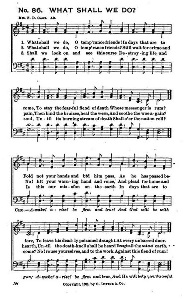 Bells of Victory: a collection of music for temperance meetings page 102