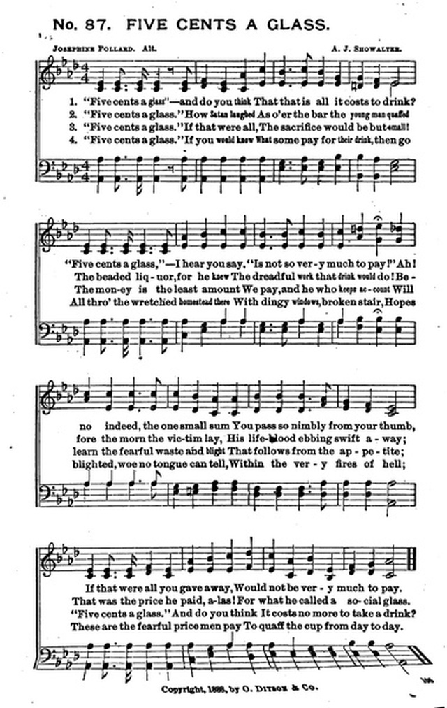 Bells of Victory: a collection of music for temperance meetings page 103