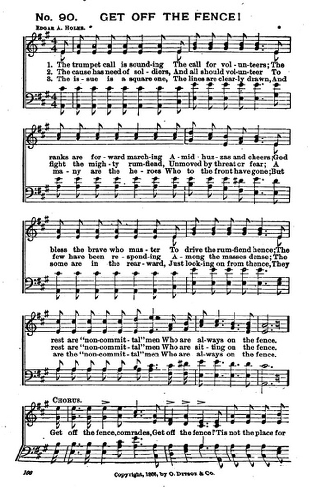 Bells of Victory: a collection of music for temperance meetings page 106