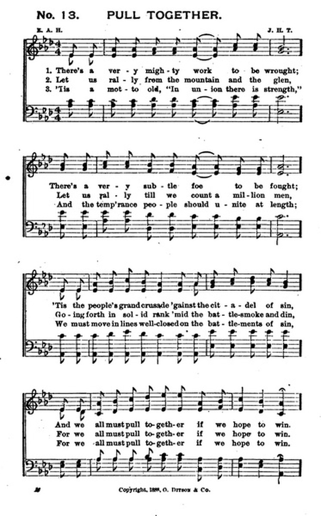 Bells of Victory: a collection of music for temperance meetings page 16