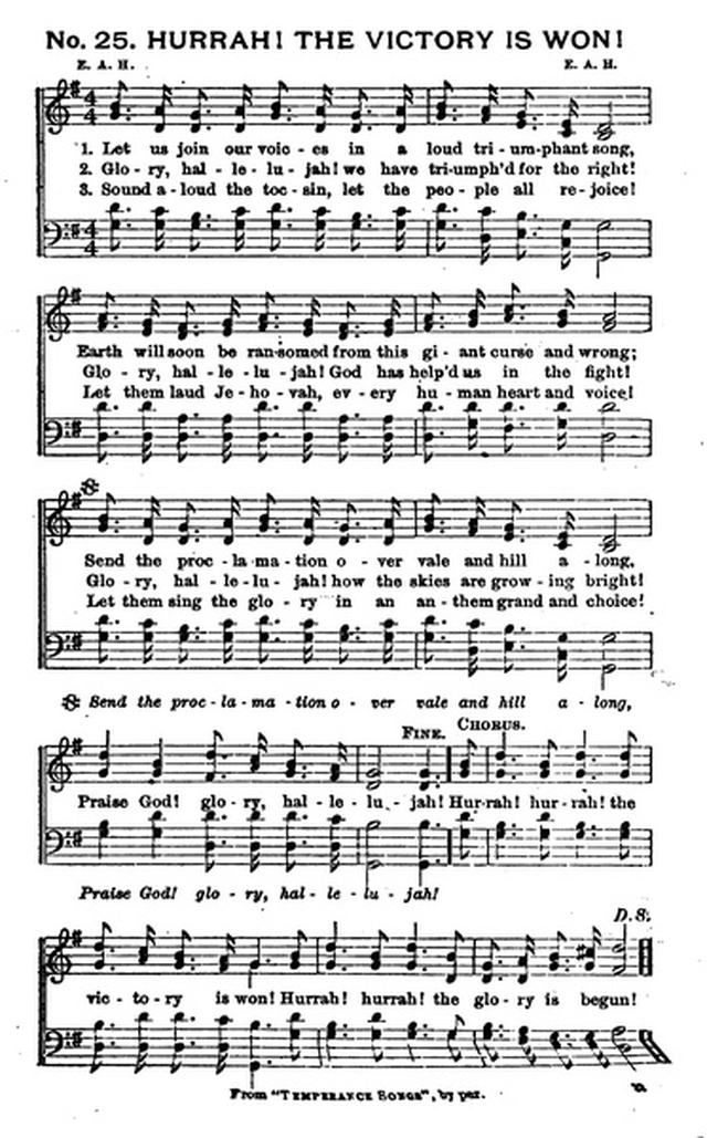 Bells of Victory: a collection of music for temperance meetings page 31