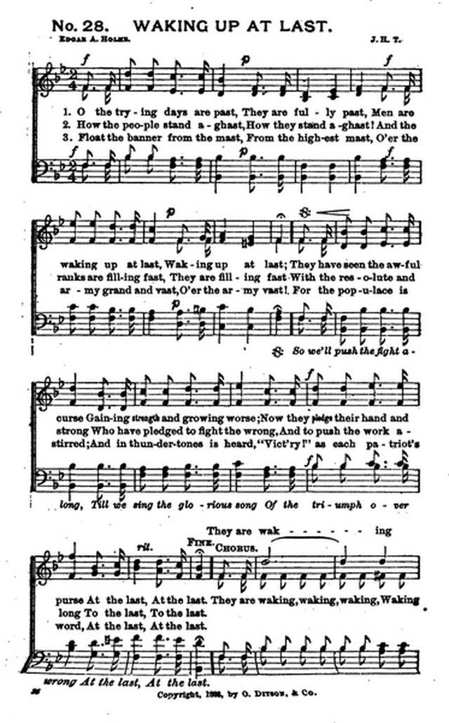 Bells of Victory: a collection of music for temperance meetings page 34