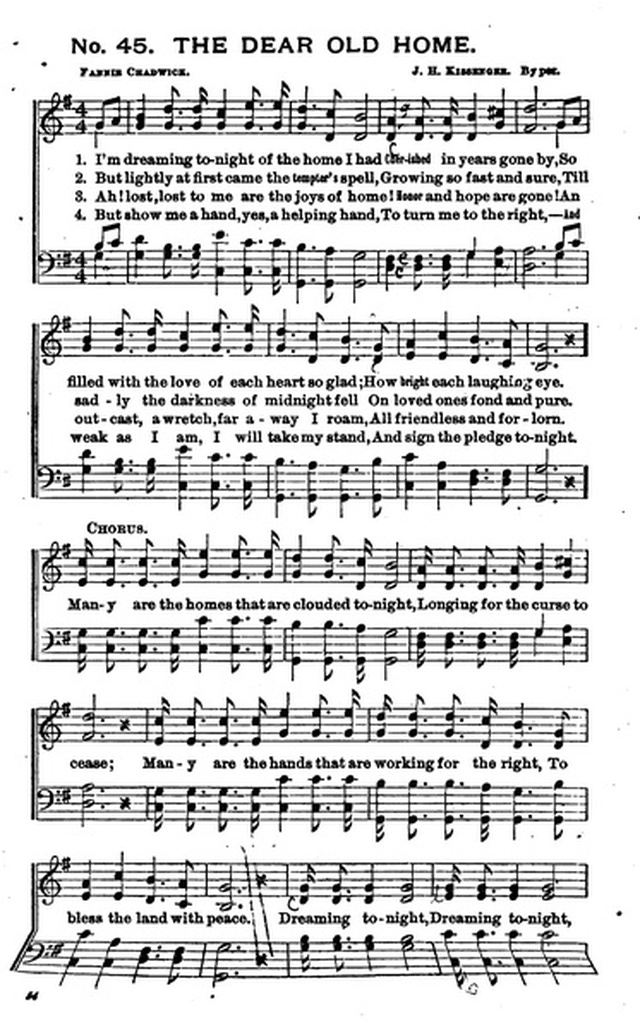 Bells of Victory: a collection of music for temperance meetings page 52