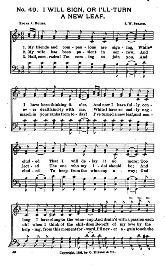 Bells of Victory: a collection of music for temperance meetings page 56