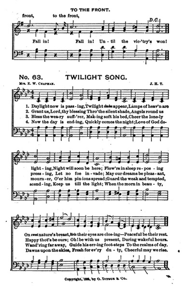 Bells of Victory: a collection of music for temperance meetings page 73