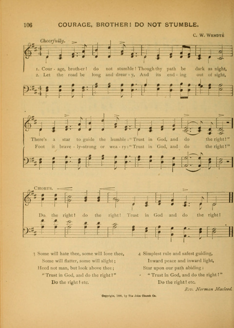 The Carol: a book of religious songs for the Sunday school and the home page 106