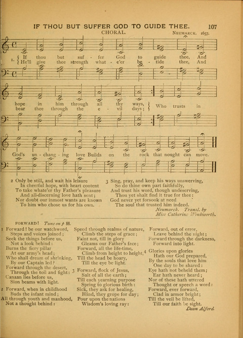 The Carol: a book of religious songs for the Sunday school and the home page 107