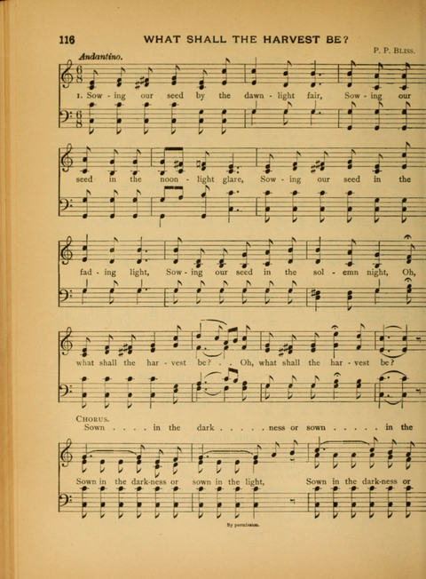 The Carol: a book of religious songs for the Sunday school and the home page 116