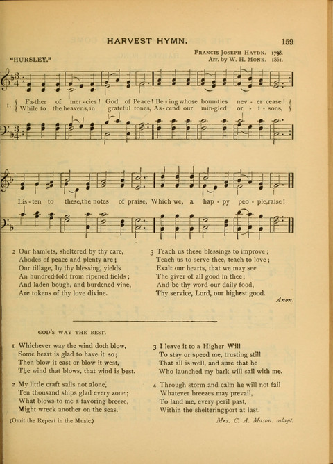 The Carol: a book of religious songs for the Sunday school and the home page 159