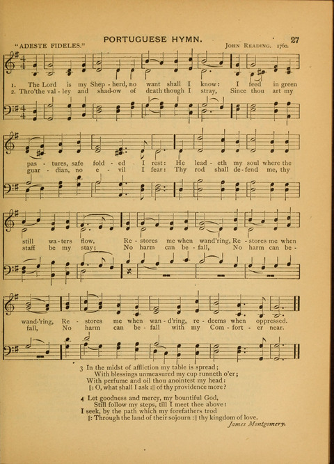 The Carol: a book of religious songs for the Sunday school and the home page 27