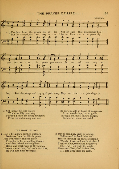 The Carol: a book of religious songs for the Sunday school and the home page 35