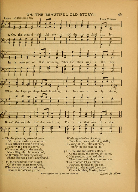 The Carol: a book of religious songs for the Sunday school and the home page 49