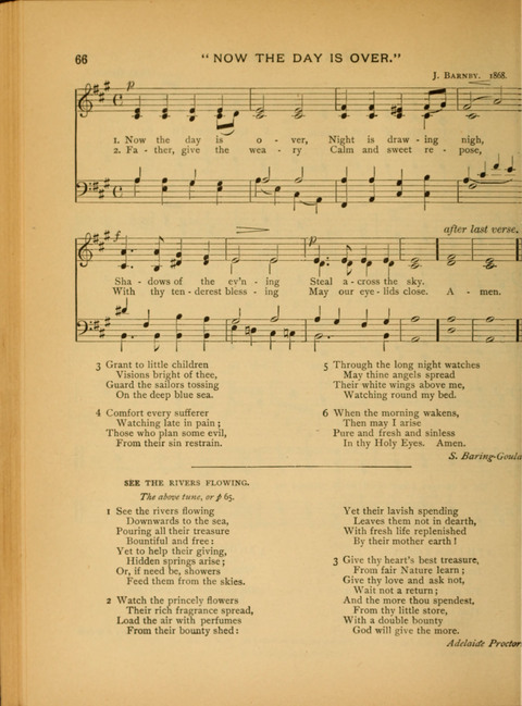 The Carol: a book of religious songs for the Sunday school and the home page 66