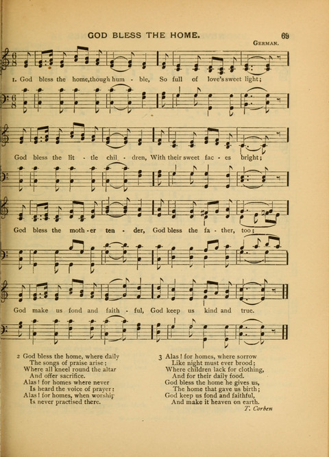 The Carol: a book of religious songs for the Sunday school and the home page 69