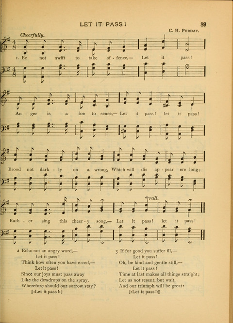 The Carol: a book of religious songs for the Sunday school and the home page 89