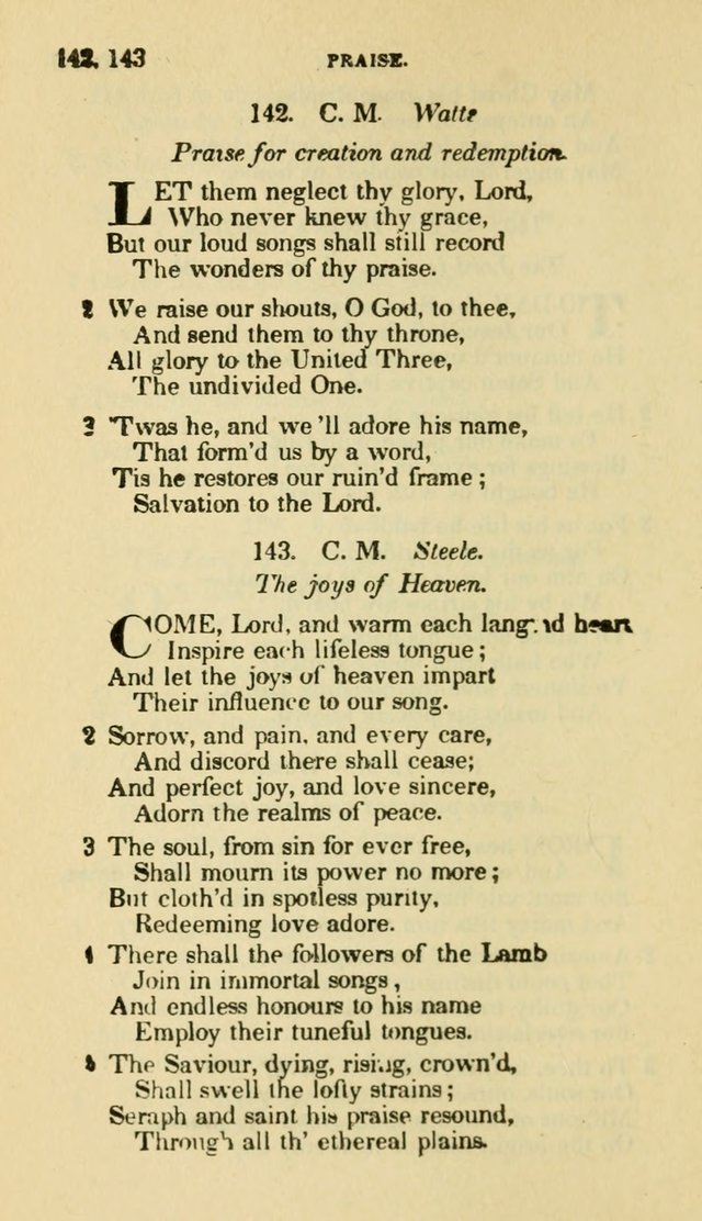 The Choice: in two parts; Part I, containing Psalms and hymns, Part II, containing spiritual songs; designed for public and private worship (6th ed.) page 105