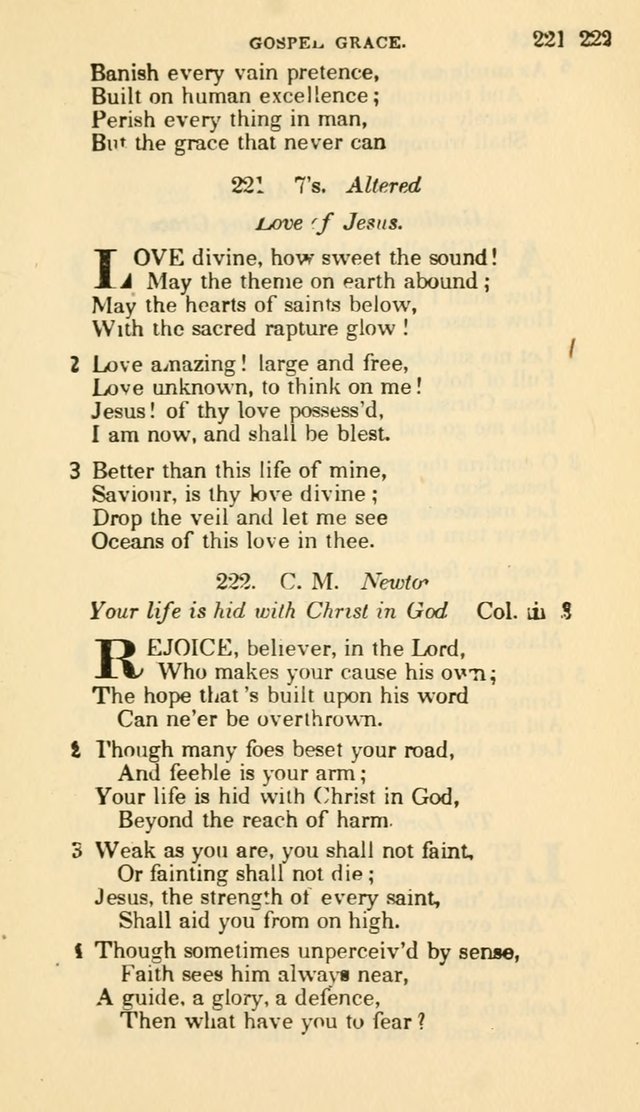 The Choice: in two parts; Part I, containing Psalms and hymns, Part II, containing spiritual songs; designed for public and private worship (6th ed.) page 146