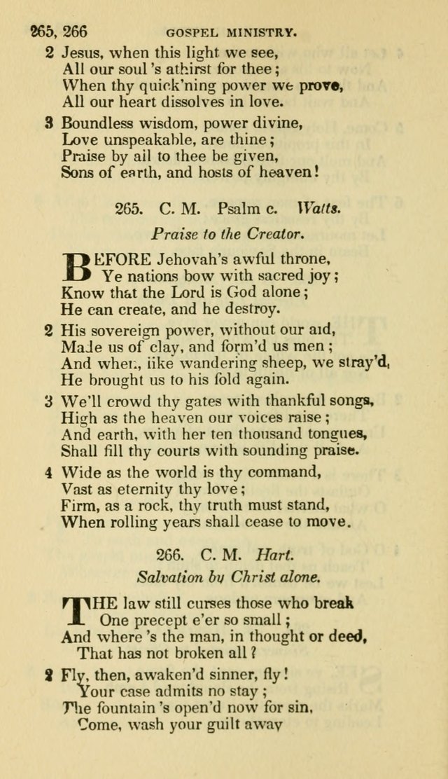 The Choice: in two parts; Part I, containing Psalms and hymns, Part II, containing spiritual songs; designed for public and private worship (6th ed.) page 167