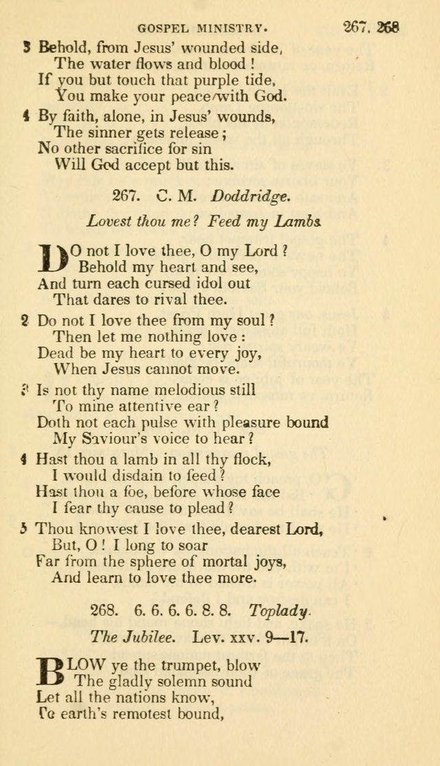 The Choice: in two parts; Part I, containing Psalms and hymns, Part II, containing spiritual songs; designed for public and private worship (6th ed.) page 168