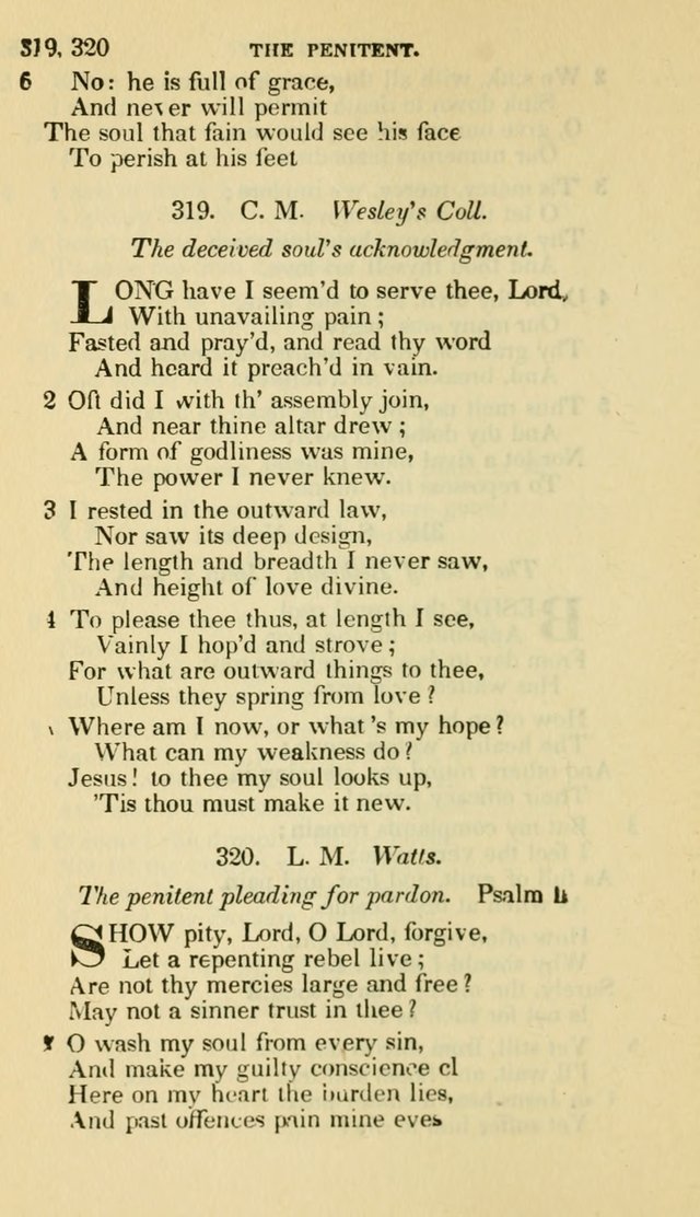 The Choice: in two parts; Part I, containing Psalms and hymns, Part II, containing spiritual songs; designed for public and private worship (6th ed.) page 195