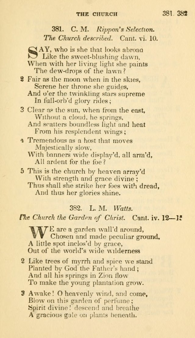 The Choice: in two parts; Part I, containing Psalms and hymns, Part II, containing spiritual songs; designed for public and private worship (6th ed.) page 228