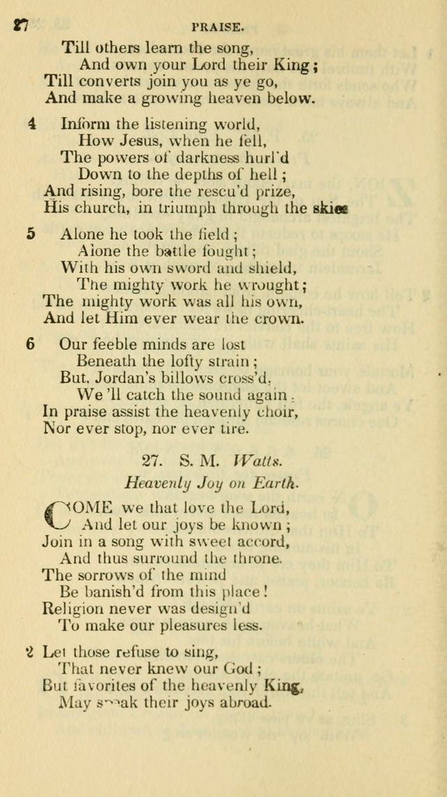 The Choice: in two parts; Part I, containing Psalms and hymns, Part II, containing spiritual songs; designed for public and private worship (6th ed.) page 337