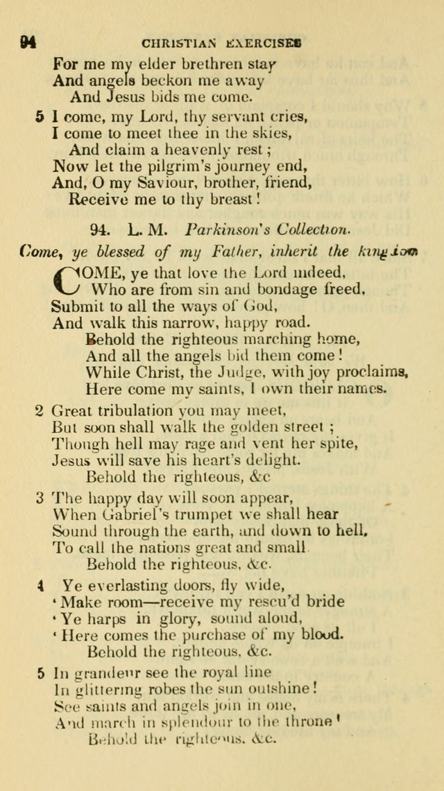 The Choice: in two parts; Part I, containing Psalms and hymns, Part II, containing spiritual songs; designed for public and private worship (6th ed.) page 401