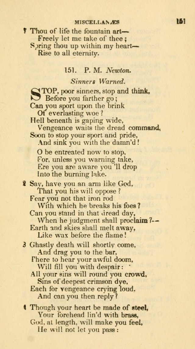 The Choice: in two parts; Part I, containing Psalms and hymns, Part II, containing spiritual songs; designed for public and private worship (6th ed.) page 456