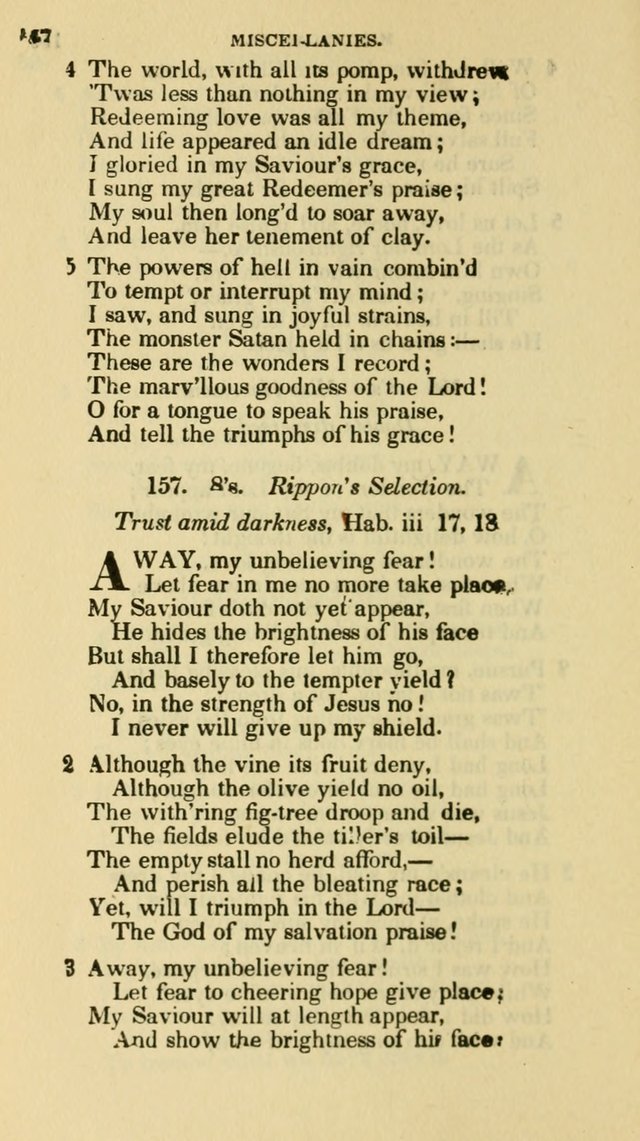 The Choice: in two parts; Part I, containing Psalms and hymns, Part II, containing spiritual songs; designed for public and private worship (6th ed.) page 461