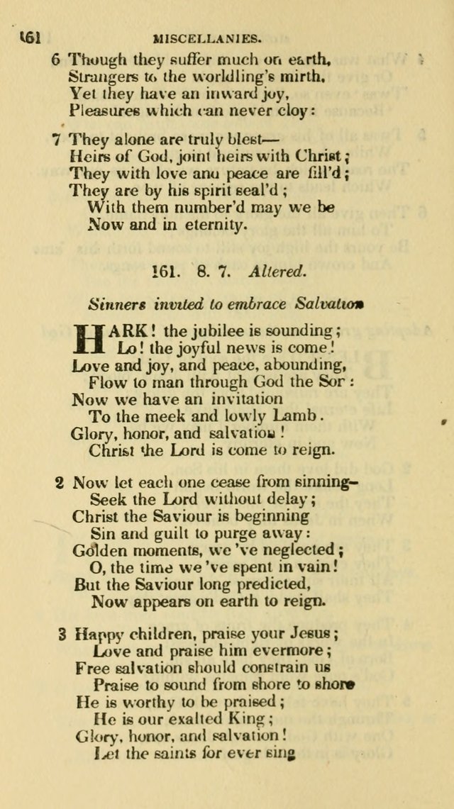 The Choice: in two parts; Part I, containing Psalms and hymns, Part II, containing spiritual songs; designed for public and private worship (6th ed.) page 465