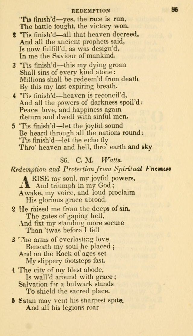 The Choice: in two parts; Part I, containing Psalms and hymns, Part II, containing spiritual songs; designed for public and private worship (6th ed.) page 74