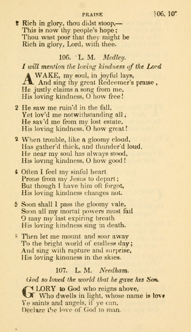 The Choice: in two parts; Part I, containing Psalms and hymns, Part II, containing spiritual songs; designed for public and private worship (6th ed.) page 84