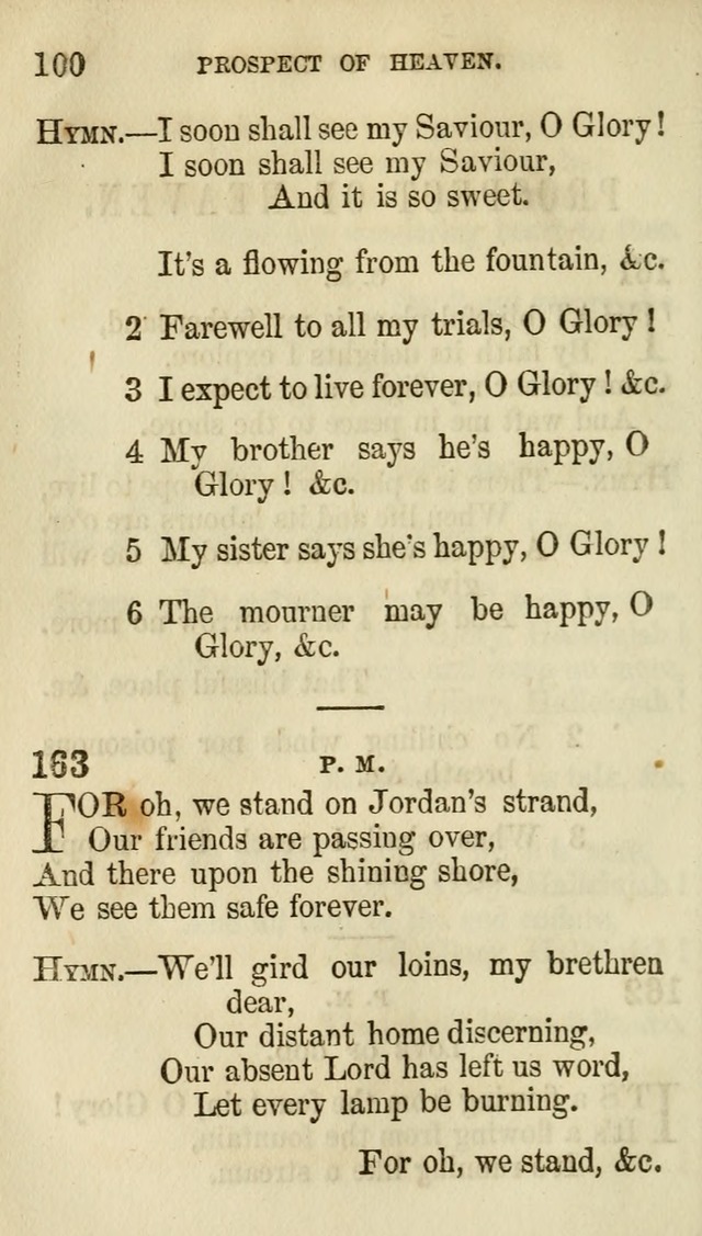 The Chorus: or, a collection of choruses and hymns, selected and original, adapted especially to the class-room, and to meetings for prayer and Christian conference (7th ed., Imp. and Enl.) page 100