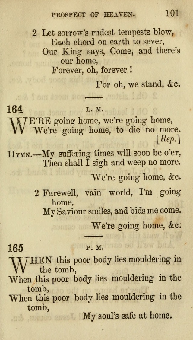 The Chorus: or, a collection of choruses and hymns, selected and original, adapted especially to the class-room, and to meetings for prayer and Christian conference (7th ed., Imp. and Enl.) page 101