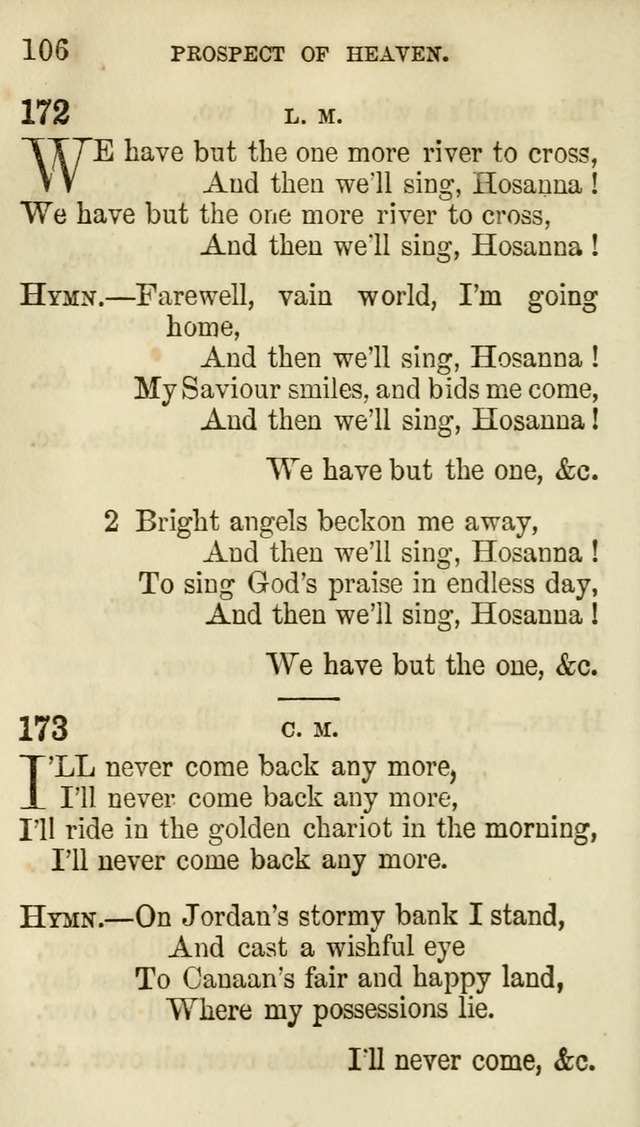 The Chorus: or, a collection of choruses and hymns, selected and original, adapted especially to the class-room, and to meetings for prayer and Christian conference (7th ed., Imp. and Enl.) page 106