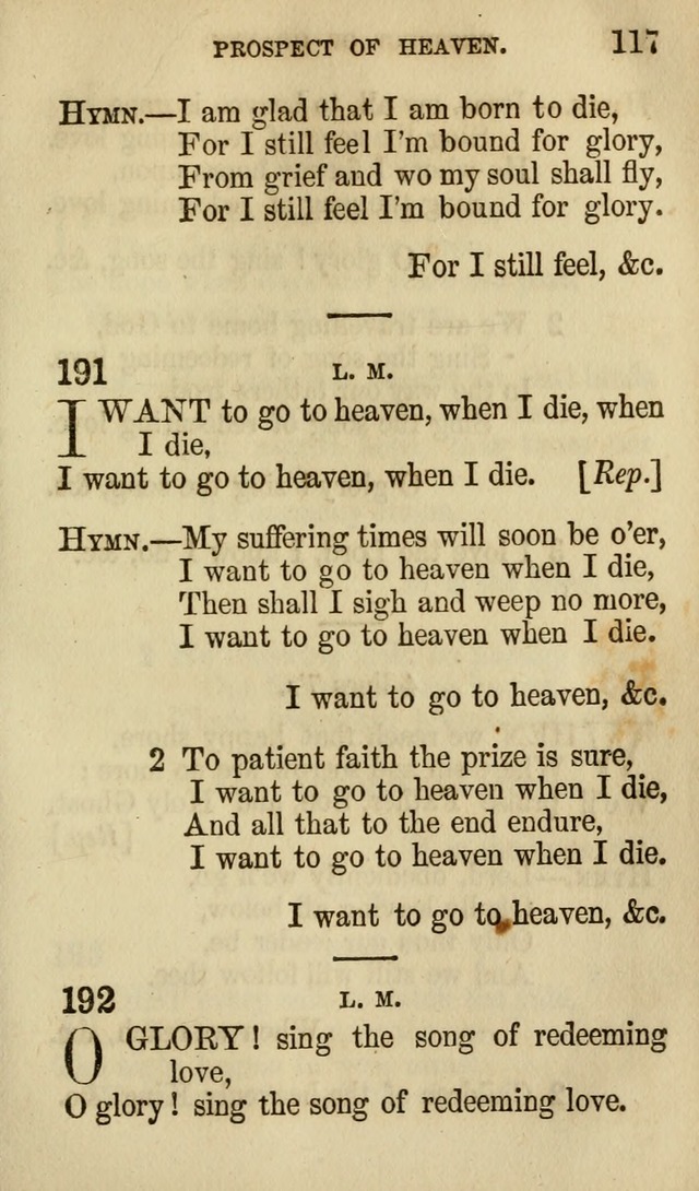 The Chorus: or, a collection of choruses and hymns, selected and original, adapted especially to the class-room, and to meetings for prayer and Christian conference (7th ed., Imp. and Enl.) page 117