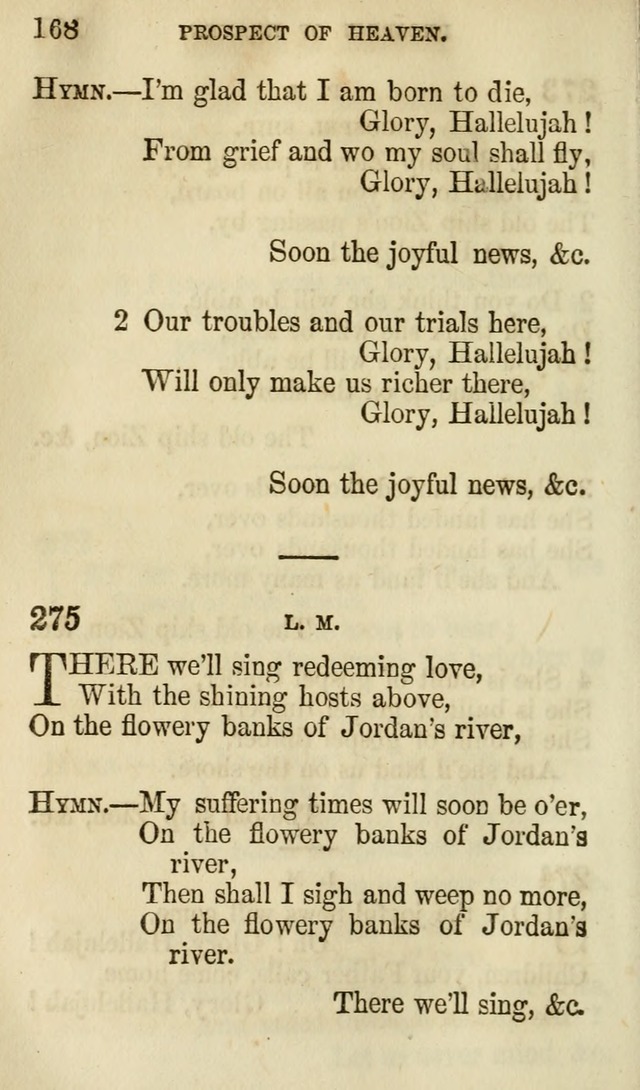 The Chorus: or, a collection of choruses and hymns, selected and original, adapted especially to the class-room, and to meetings for prayer and Christian conference (7th ed., Imp. and Enl.) page 168