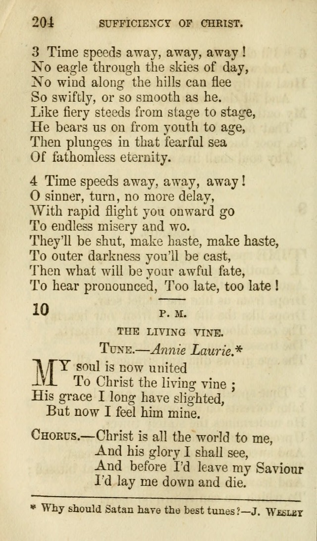 The Chorus: or, a collection of choruses and hymns, selected and original, adapted especially to the class-room, and to meetings for prayer and Christian conference (7th ed., Imp. and Enl.) page 204