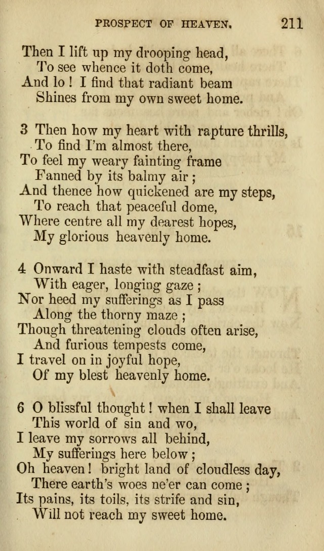 The Chorus: or, a collection of choruses and hymns, selected and original, adapted especially to the class-room, and to meetings for prayer and Christian conference (7th ed., Imp. and Enl.) page 211