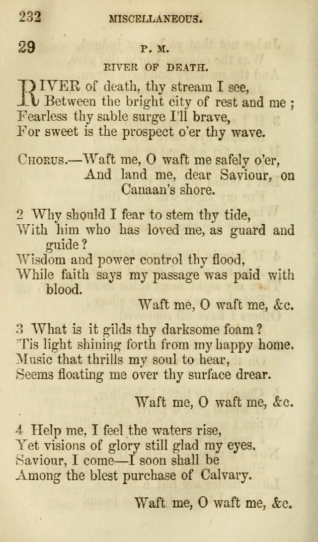 The Chorus: or, a collection of choruses and hymns, selected and original, adapted especially to the class-room, and to meetings for prayer and Christian conference (7th ed., Imp. and Enl.) page 232