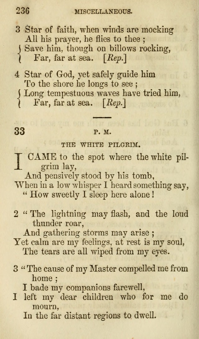 The Chorus: or, a collection of choruses and hymns, selected and original, adapted especially to the class-room, and to meetings for prayer and Christian conference (7th ed., Imp. and Enl.) page 236